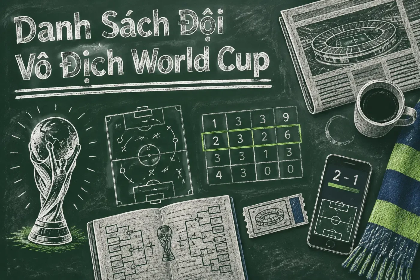 năm 1930 đến nay, World Cup đã tổ chức được 22 kỳ và chỉ có đúng 8 quốc gia vinh dự được nâng cao chiếc cúp vàng danh giá